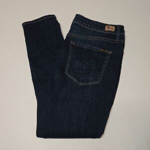 Seven7 Women's Ultra High Rise Skinny Jeans - Dark Blue